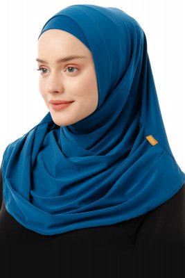 Esma - Petrol Blue Amira Hijab - Firdevs