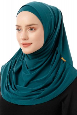 Esma - Dark Green Amira Hijab - Firdevs