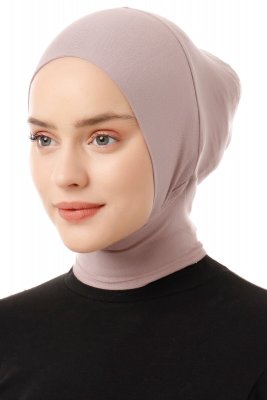 Elnara - Stone Grey Plain Hijab Underscarf