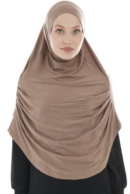 Roxelana - Dark Taupe Long Al Amira Hijab