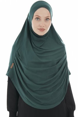 Roxelana - Dark Green Long Al Amira Hijab