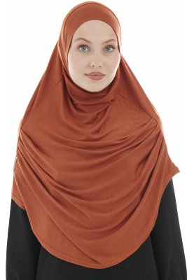 Roxelana - Brick Red Long Al Amira Hijab