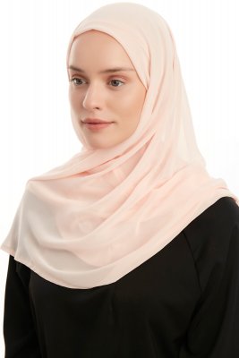 Eylem - Apricot One Piece Chiffon Hijab