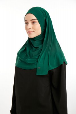 Ilay - Dark Green Sandy Turban Hijab
