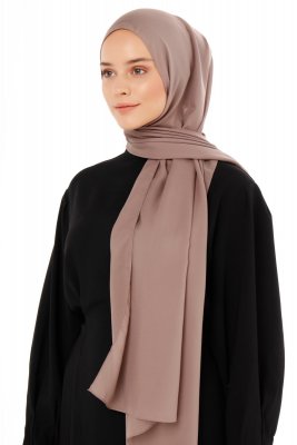 Esra - Dark Taupe Chiffon Hijab
