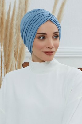 Wilma - Sky Blue Cotton Turban