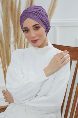 Fiona - Violet Cotton Turban