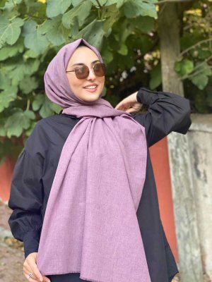 Ermina - Purple Cotton Hijab - Mirach