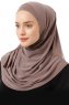 Esma - Light Taupe Amira Hijab - Firdevs