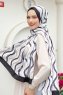Waves Patterned Twill Hijab - Sal Evi
