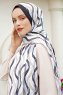 Waves Patterned Twill Hijab - Sal Evi