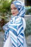 Clouds Patterned Twill Hijab - Sal Evi