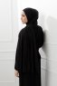 Sibel - Black Jersey Hijab