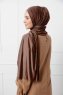 Sibel - Dark Brown Jersey Hijab