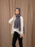 Yildiz - Anthracite Crepe Chiffon Hijab