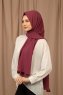 Yildiz - Plum Crepe Chiffon Hijab