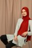Yildiz - Brick Red Crepe Chiffon Hijab