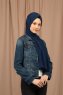 Yildiz - Navy Blue Crepe Chiffon Hijab