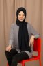 Yildiz - Dark Navy Blue Crepe Chiffon Hijab