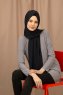 Yildiz - Dark Navy Blue Crepe Chiffon Hijab