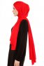 Melek - Red Premium Jersey Hijab - Ecardin