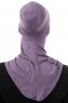 Damla - Purple Ninja Hijab Mask Underscarf