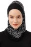Silva Plain - Black & White One-Piece Al Amira Hijab