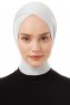 Elnara - Light Grey Cross Hijab Underscarf