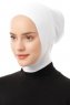 Elnara - White Plain Hijab Underscarf
