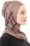 Ekose Plain - Dark Taupe One-Piece Al Amira Hijab