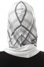 Ekose Plain - Light Grey One-Piece Al Amira Hijab