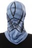 Ekose Plain - Indigo One-Piece Al Amira Hijab