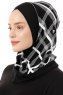 Ekose Cross - Black & White One-Piece Al Amira Hijab
