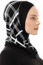 Ekose Cross - Black & White One-Piece Al Amira Hijab