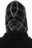 Ekose Cross - Black & Light Grey One-Piece Al Amira Hijab