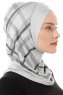 Ekose Cross - Light Grey One-Piece Al Amira Hijab