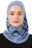 Ekose Cross - Indigo One-Piece Al Amira Hijab