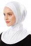 Ceren - White Practical Viskos Hijab