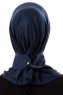 Ceren - Navy Blue Practical Viskos Hijab