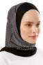 Wind Plain - Black & White One-Piece Al Amira Hijab