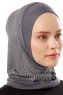 Wind Plain - Dark Grey One-Piece Al Amira Hijab