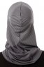 Wind Plain - Dark Grey One-Piece Al Amira Hijab