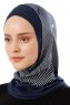 Wind Cross - Navy Blue One-Piece Al Amira Hijab