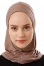 Logo Plain - Dark Taupe One-Piece Al Amira Hijab