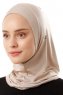 Logo Plain - Light Taupe One-Piece Al Amira Hijab