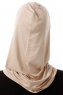 Logo Plain - Light Taupe One-Piece Al Amira Hijab