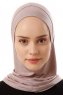 Logo Plain - Stone Grey One-Piece Al Amira Hijab