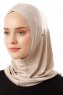 Logo Cross - Light Taupe One-Piece Al Amira Hijab