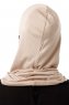Logo Cross - Light Taupe One-Piece Al Amira Hijab