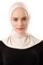 Sportif Plain - Beige Practical Viskos Hijab